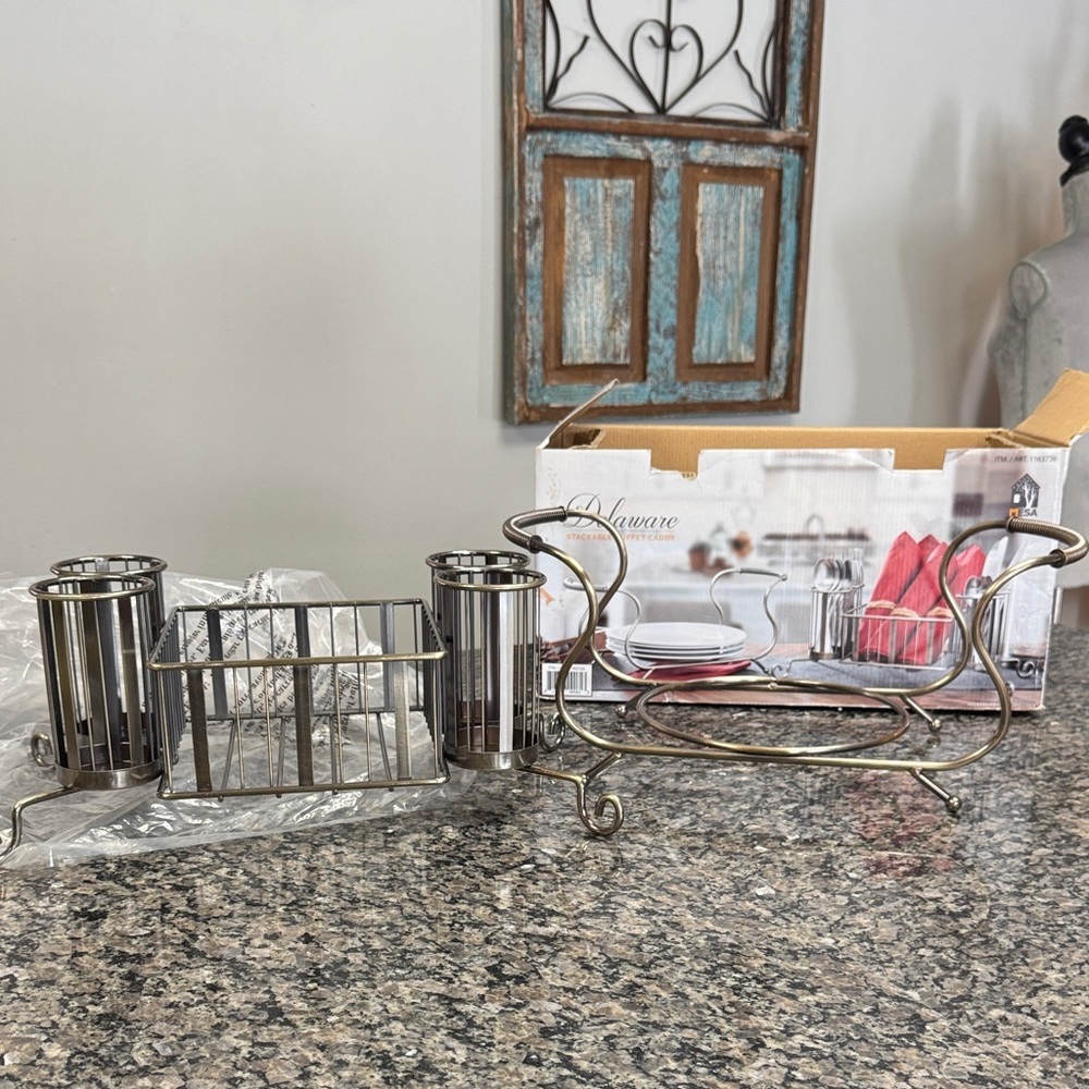 Delaware stackable buffet Caddy NEW - Picture 2 of 12